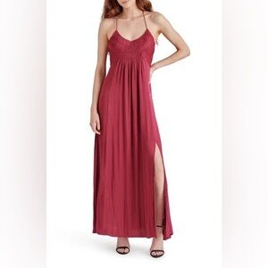 Elegant Red Maxi Dress